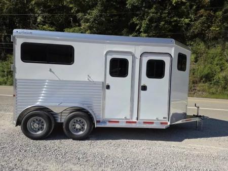 New 2026 Adam ALUMINUM 2 Horse Straight Load WITH RAMP
