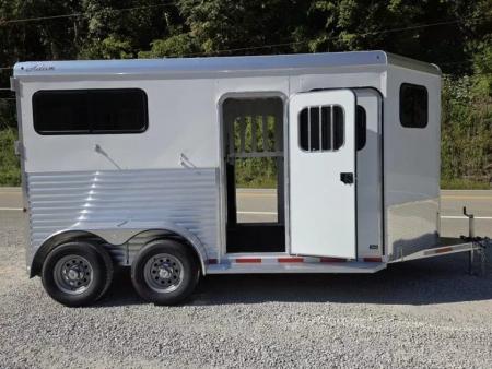 New 2026 Adam ALUMINUM 2 Horse Straight Load WITH RAMP