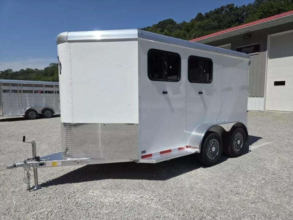 New 2026 Adam ALUMINUM 2 Horse Slant FULL WINDOW PACKAGE