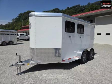 New 2026 Adam ALUMINUM 2 Horse Slant FULL WINDOW PACKAGE