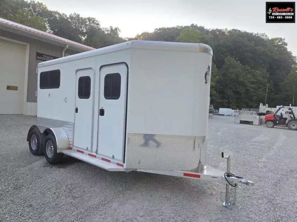 New 2026 Adam ALUMINUM 2 Horse Straight Load WITH RAMP