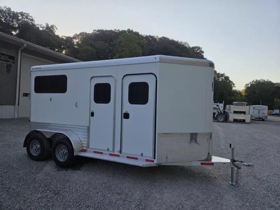 New 2026 Adam ALUMINUM 2 Horse Straight Load WITH RAMP