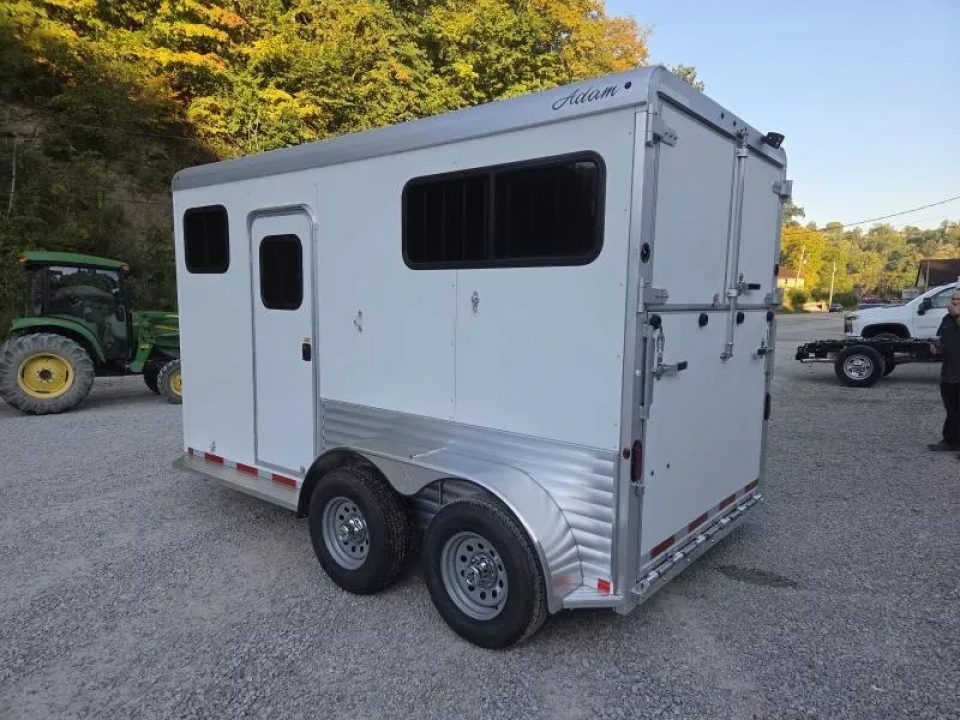 New 2026 Adam ALUMINUM 2 Horse Straight Load WITH RAMP
