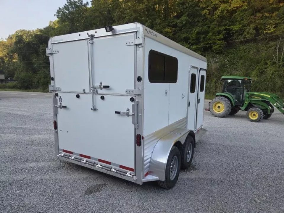 New 2026 Adam ALUMINUM 2 Horse Straight Load WITH RAMP