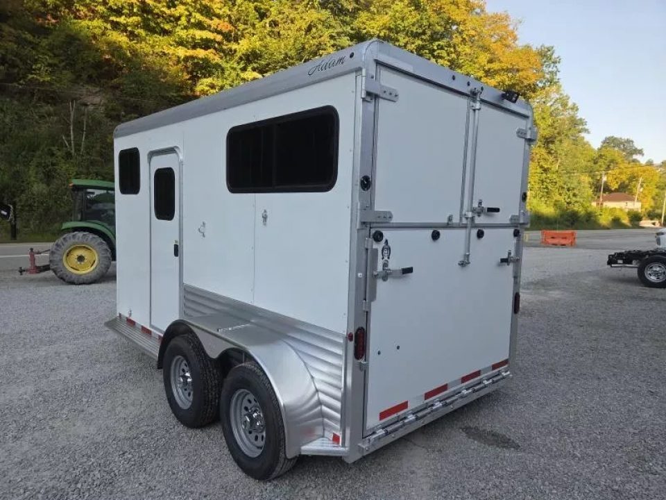 New 2026 Adam ALUMINUM 2 Horse Straight Load WITH RAMP