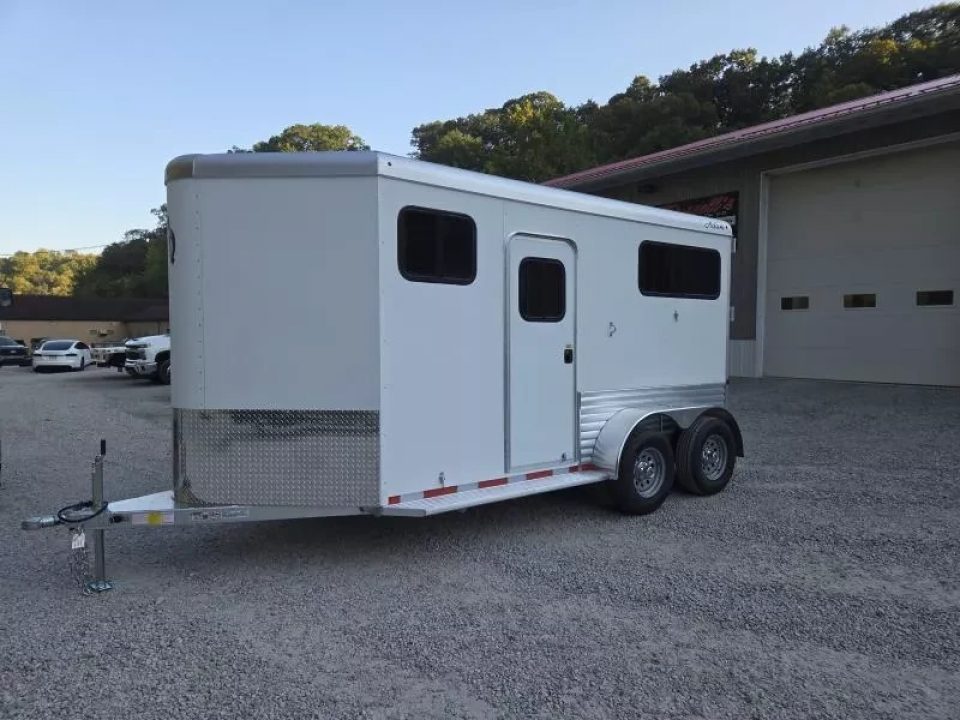 New 2026 Adam ALUMINUM 2 Horse Straight Load WITH RAMP