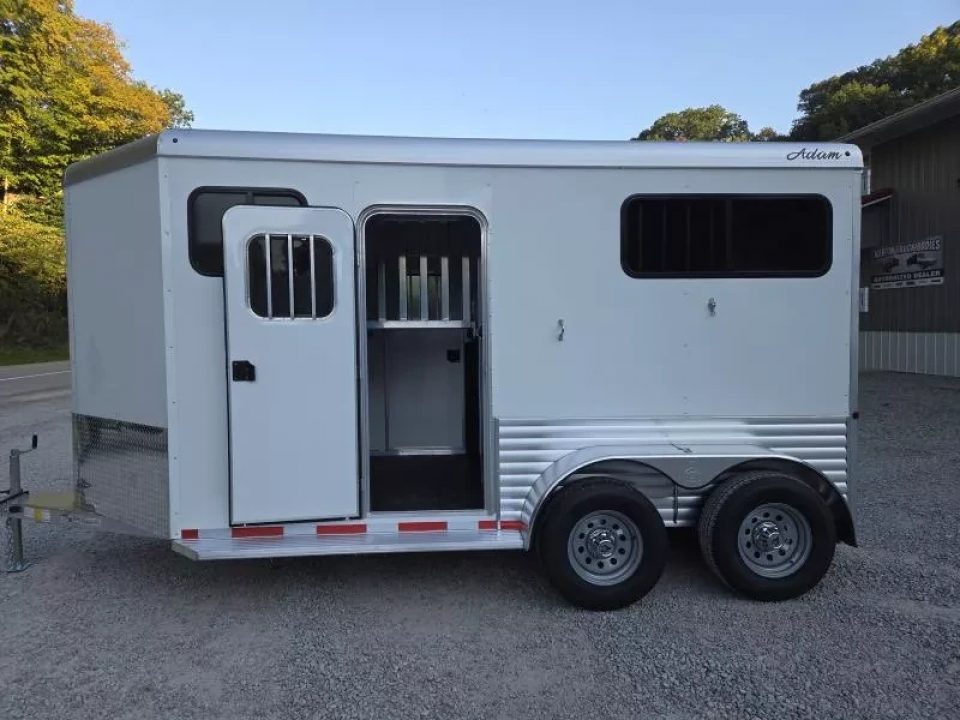 New 2026 Adam ALUMINUM 2 Horse Straight Load WITH RAMP