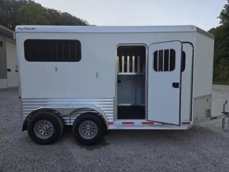 New 2026 Adam ALUMINUM 2 Horse Straight Load WITH RAMP