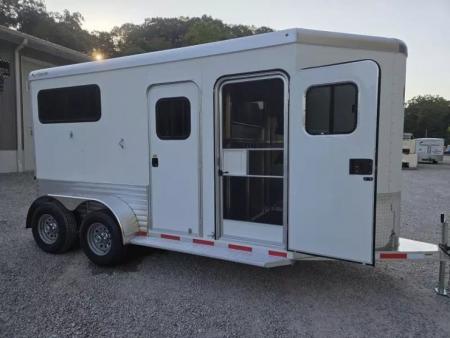 New 2026 Adam ALUMINUM 2 Horse Straight Load WITH RAMP