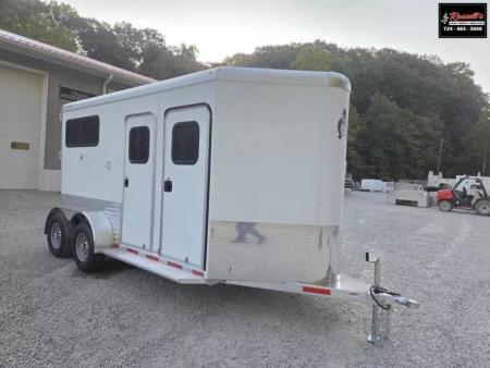 New 2026 Adam ALUMINUM 2 Horse Straight Load WITH RAMP