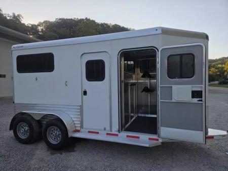 New 2026 Adam ALUMINUM 2 Horse Straight Load WITH RAMP