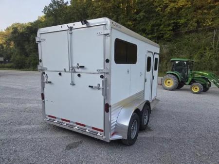 New 2026 Adam ALUMINUM 2 Horse Straight Load WITH RAMP