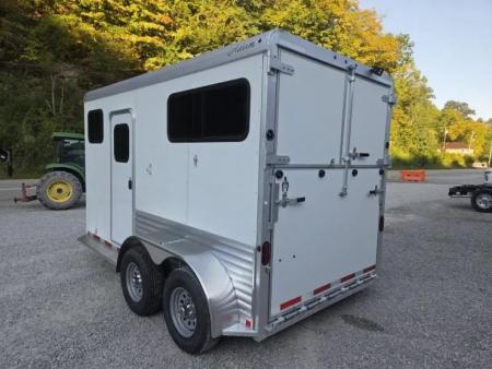 New 2026 Adam ALUMINUM 2 Horse Straight Load WITH RAMP