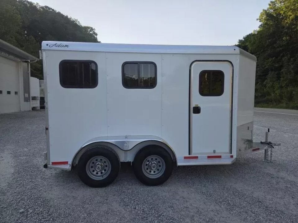 New 2026 Adam ALUMINUM 2 Horse Slant FULL WINDOW PACKAGE