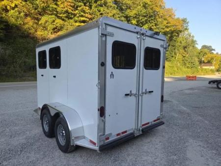 New 2026 Adam ALUMINUM 2 Horse Slant FULL WINDOW PACKAGE