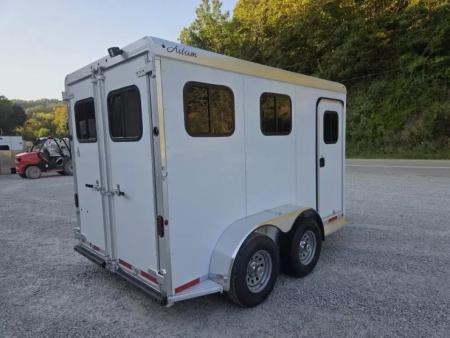 New 2026 Adam ALUMINUM 2 Horse Slant FULL WINDOW PACKAGE