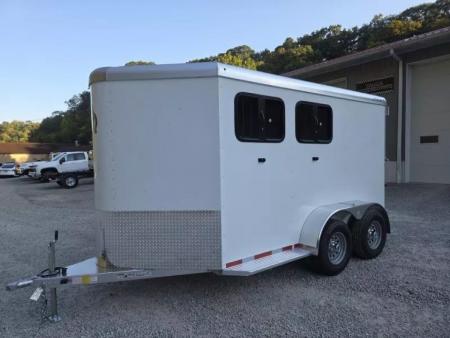 New 2026 Adam ALUMINUM 2 Horse Slant FULL WINDOW PACKAGE