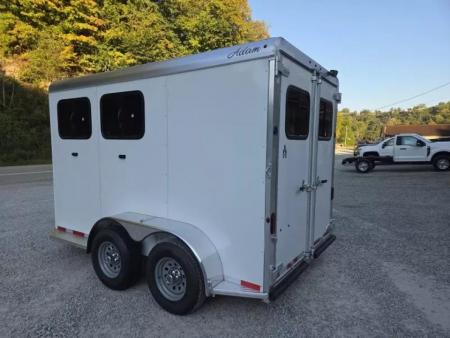 New 2026 Adam ALUMINUM 2 Horse Slant FULL WINDOW PACKAGE