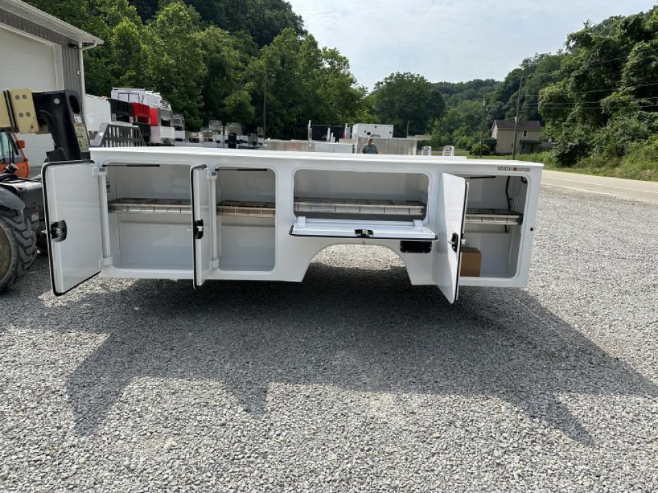 New Dura Mag Truck Bodies S-Series Aluminum Service Body 84"ca Cab and Chassis DRW Maglock POWER LOCKS