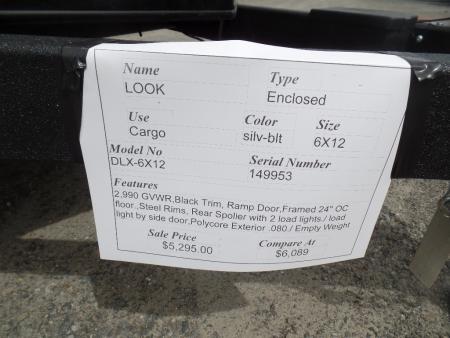 New 2026 Look Trailers K-DX7212-030 Cargo / Enclosed Trailer