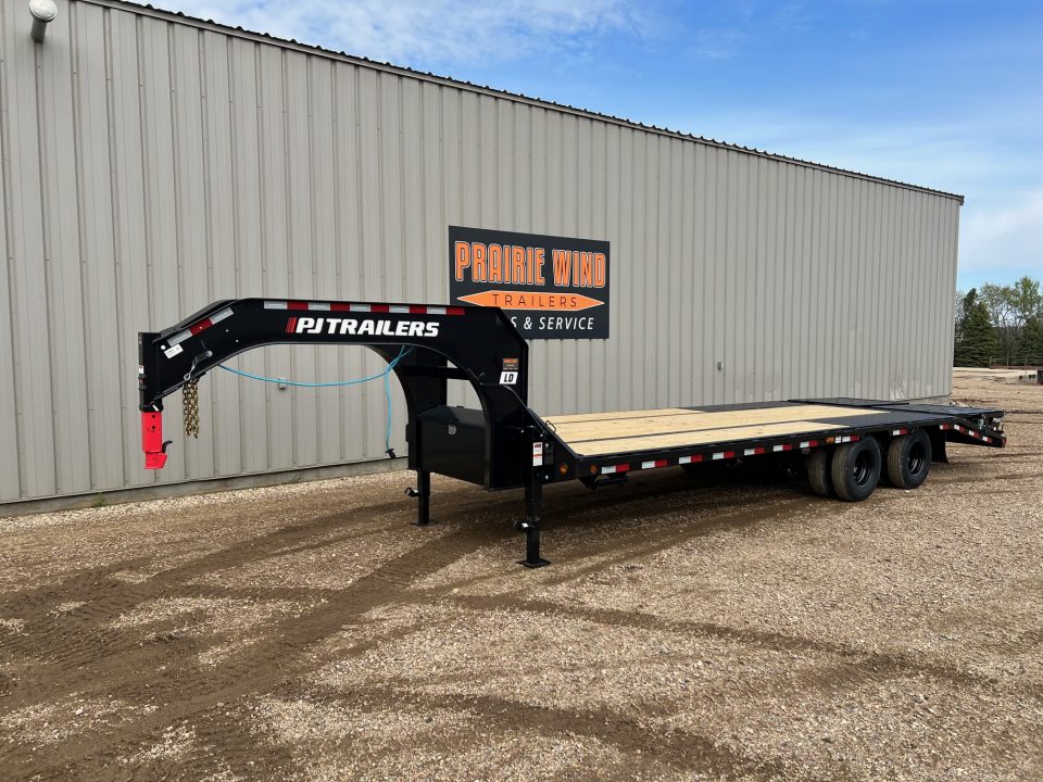 New 2026 PJ Trailers 26 Gooseneck LD Tandem Dual Flatbed Trailer