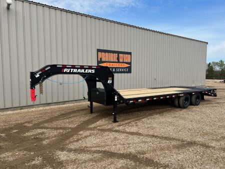 New 2026 PJ Trailers 26 Gooseneck LD Tandem Dual Flatbed Trailer