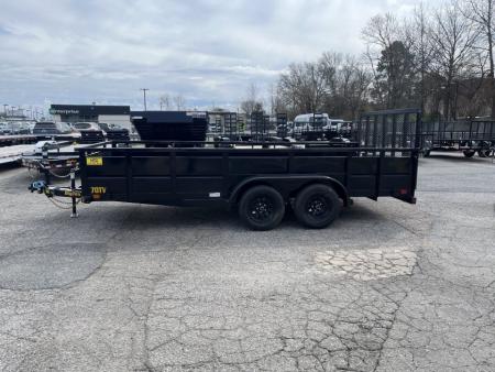 New 2026 Big Tex Trailers 16' 70TV w/' Solid Sides & 4' Gate Utility Trailer