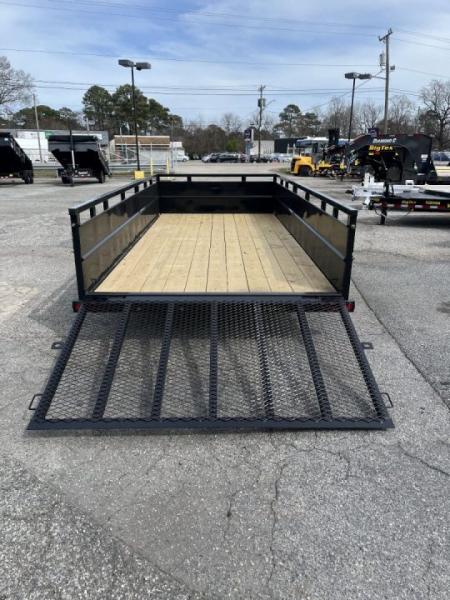 New 2026 Big Tex Trailers 16' 70TV w/' Solid Sides & 4' Gate Utility Trailer