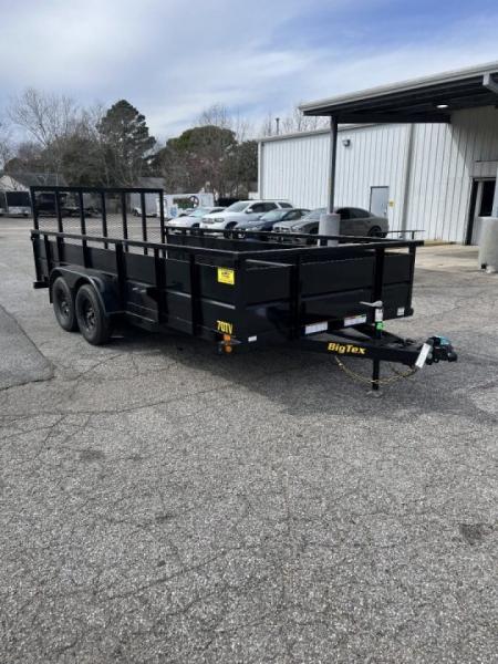 New 2026 Big Tex Trailers 16' 70TV w/' Solid Sides & 4' Gate Utility Trailer