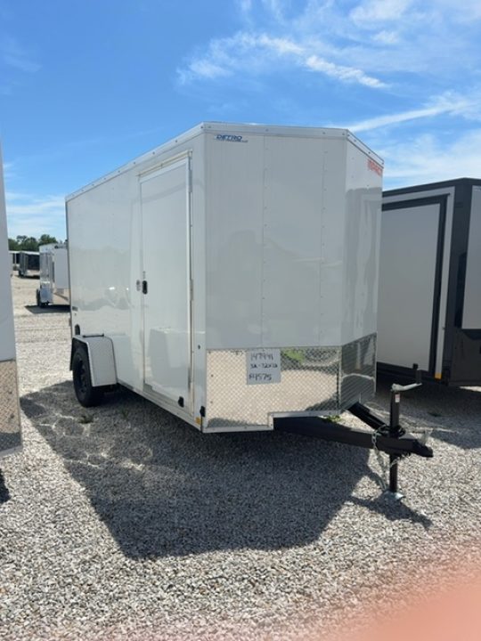 New 2026 Impact Trailers Quake 6x12 3K Ramp Door V-Nose
