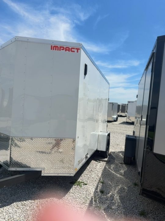 New 2026 Impact Trailers Quake 6x12 3K Ramp Door V-Nose