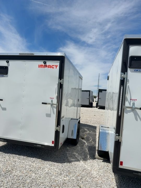 New 2026 Impact Trailers Quake 6x12 3K Ramp Door V-Nose
