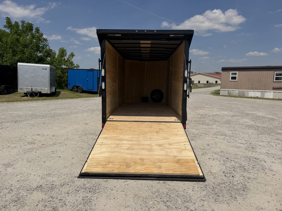 New 2026 Rock Solid Cargo 7'x16'x7' Cargo / Enclosed Trailer Black Out Package