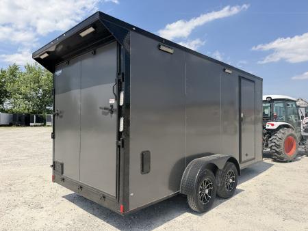 New 2026 Rock Solid Cargo 7'x16'x7' Cargo / Enclosed Trailer Black Out Package