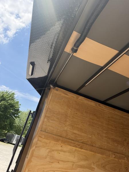 New 2026 Rock Solid Cargo 7'x16'x7' Cargo / Enclosed Trailer Black Out Package