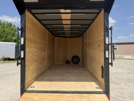 New 2026 Rock Solid Cargo 7'x16'x7' Cargo / Enclosed Trailer Black Out Package