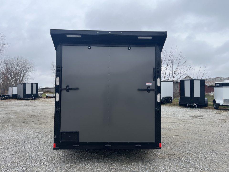 New 2026 Rock Solid Cargo 7' x 14' Cargo / Enclosed Trailer Black Out Package