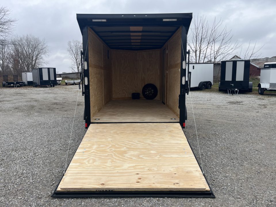 New 2026 Rock Solid Cargo 7' x 14' Cargo / Enclosed Trailer Black Out Package