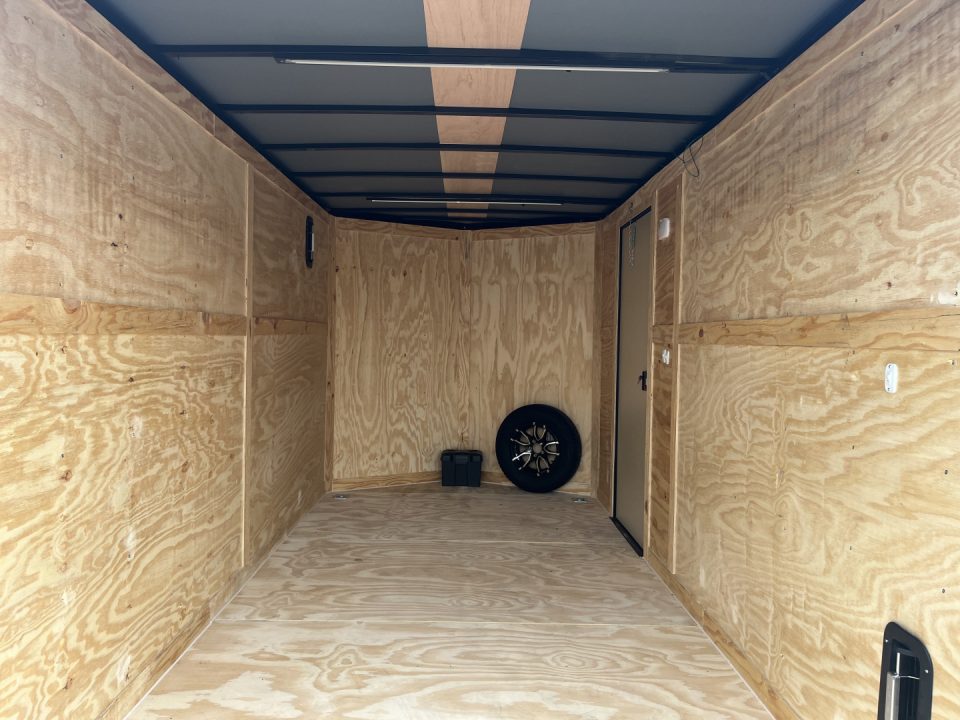 New 2026 Rock Solid Cargo 7' x 14' Cargo / Enclosed Trailer Black Out Package