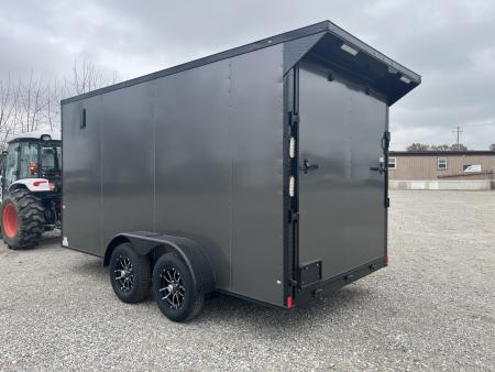 New 2026 Rock Solid Cargo 7' x 14' Cargo / Enclosed Trailer Black Out Package