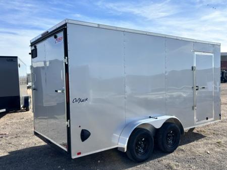 New 2026 Pace American Trailers 7x16 Outback DLX V-Nose- 7K- Silver