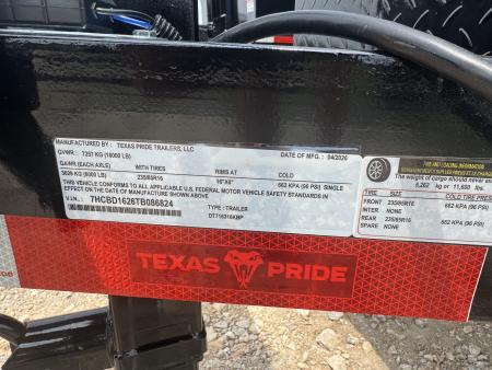 New 2026 Texas Pride Trailers DT716316KBP-6824 Dump Trailer