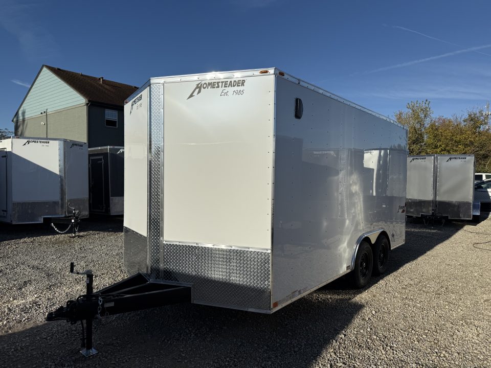 New 2026 Homesteader Trailer 8.5x16x7 Intrepid HD Swing Door Package Cargo / Enclosed Trailer