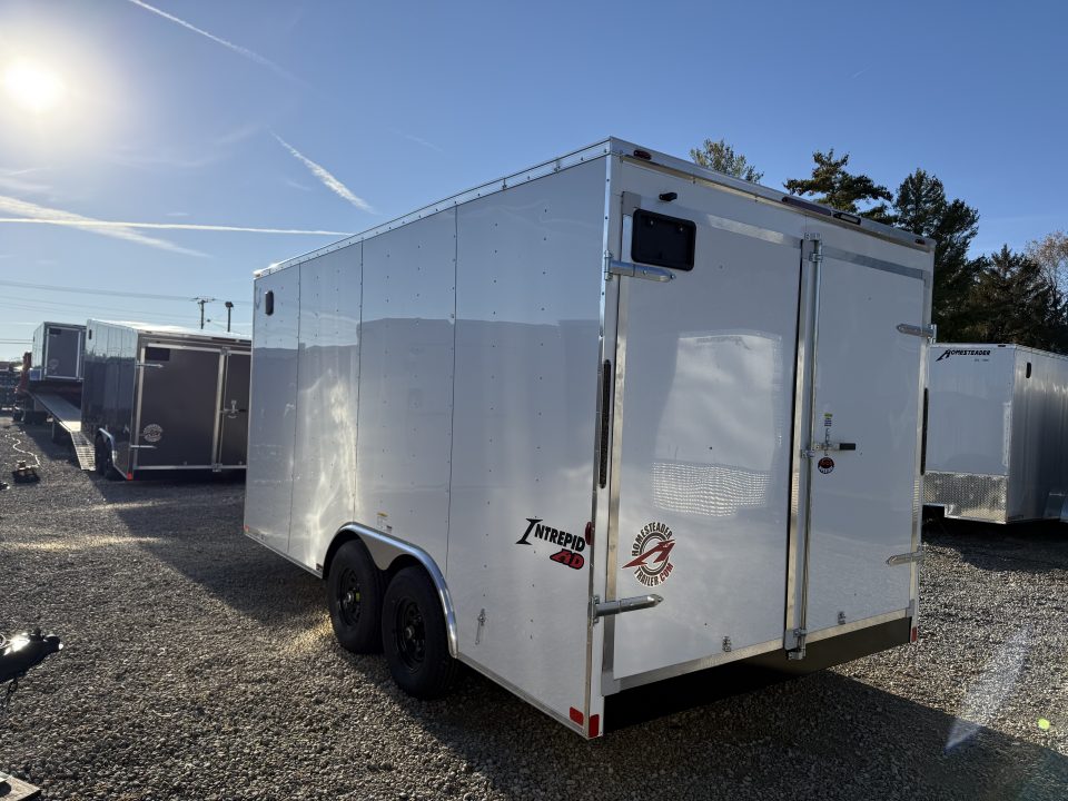 New 2026 Homesteader Trailer 8.5x16x7 Intrepid HD Swing Door Package Cargo / Enclosed Trailer
