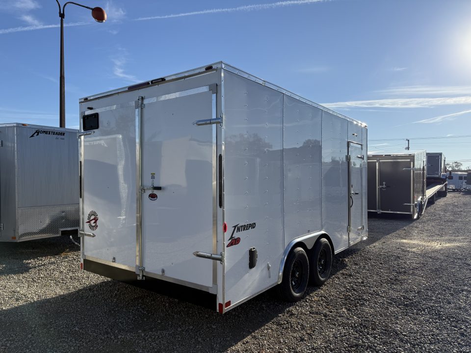 New 2026 Homesteader Trailer 8.5x16x7 Intrepid HD Swing Door Package Cargo / Enclosed Trailer