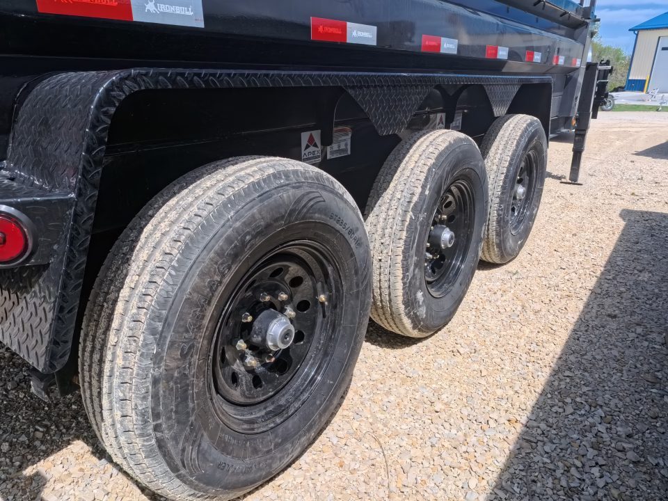 New 2026 Iron Bull 83x16 DTG Dump Trailer Gooseneck with 3) 7K Axles, 3)Elec. Brakes F-Adj. Telescopic Cylinder, 10 Ply Tires