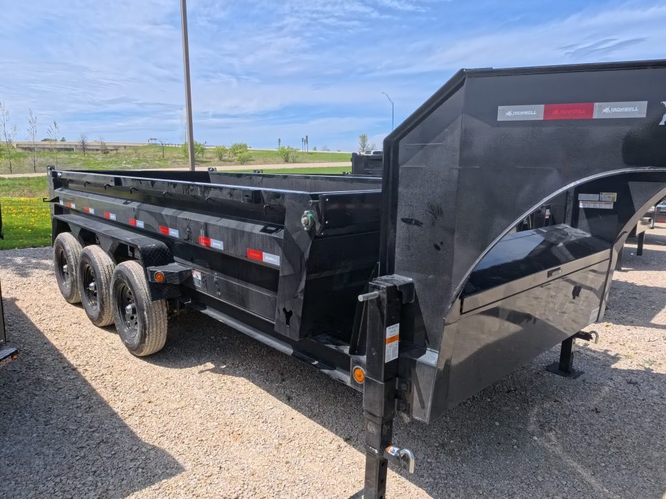 New 2026 Iron Bull 83x16 DTG Dump Trailer Gooseneck with 3) 7K Axles, 3)Elec. Brakes F-Adj. Telescopic Cylinder, 10 Ply Tires
