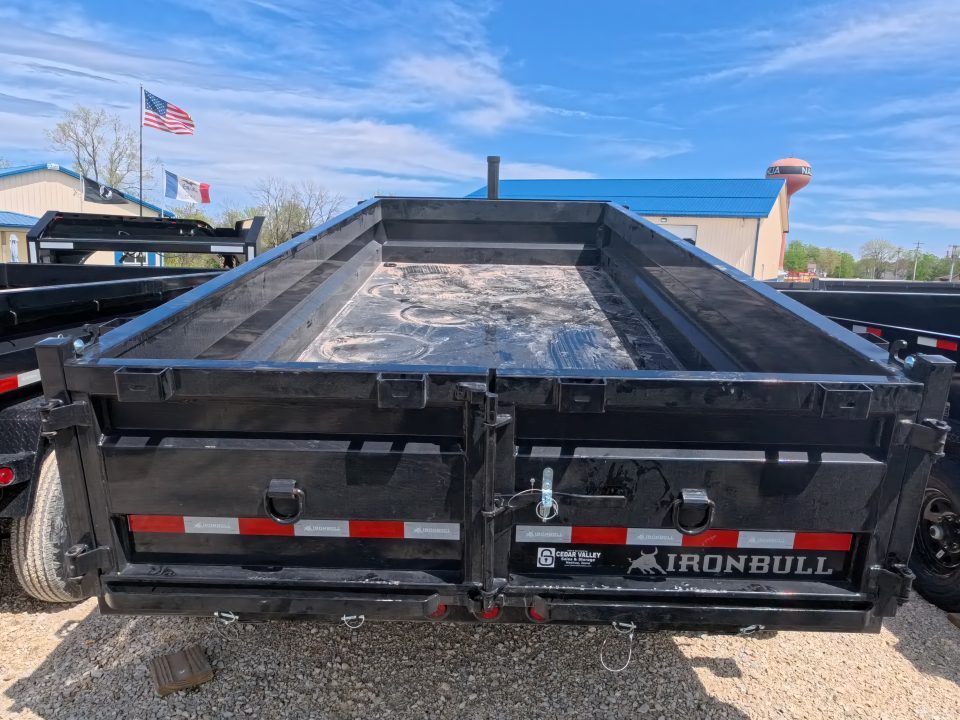 New 2026 Iron Bull 83x16 DTG Dump Trailer Gooseneck with 3) 7K Axles, 3)Elec. Brakes F-Adj. Telescopic Cylinder, 10 Ply Tires