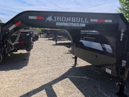 New 2026 Iron Bull 83x16 DTG Dump Trailer Gooseneck with 3) 7K Axles, 3)Elec. Brakes F-Adj. Telescopic Cylinder, 10 Ply Tires