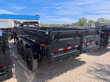 New 2026 Iron Bull 83x16 DTG Dump Trailer Gooseneck with 3) 7K Axles, 3)Elec. Brakes F-Adj. Telescopic Cylinder, 10 Ply Tires